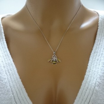 14K Gold Bee Necklace