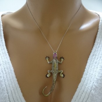 14K Gold Chameleon Necklace