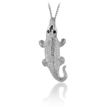 14K Gold Crocodile Necklace