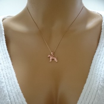 14K Gold Dog Terriers Necklace