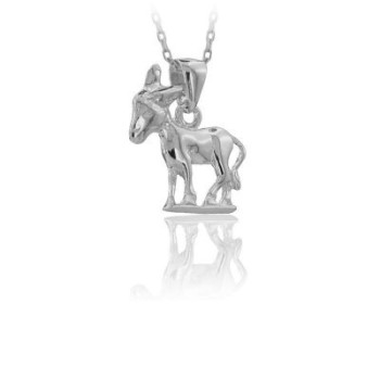 14K Gold Donkey Necklace