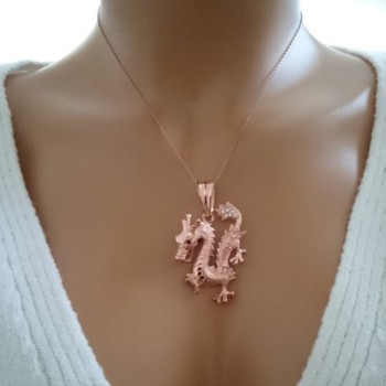 14K Gold Dragon Necklace