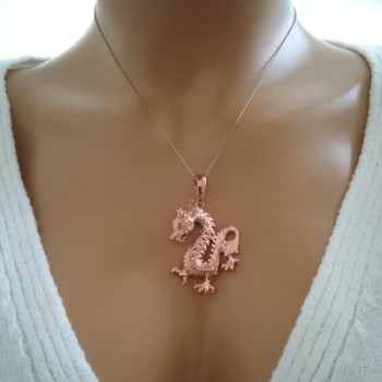 14K Gold Dragon Necklace