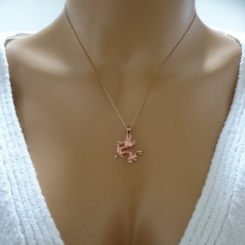 14K Gold Dragon Necklace