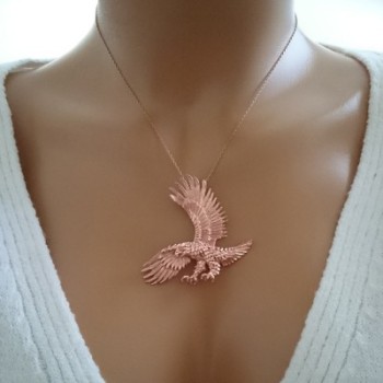 14K Gold Eagle Necklace