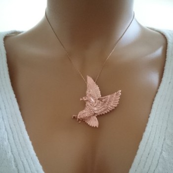 14K Gold Eagle Necklace