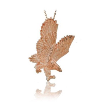 14K Gold Eagle Necklace