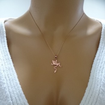 14K Gold Frog Necklace