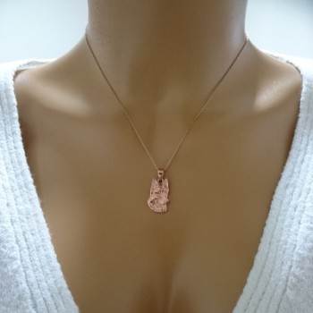 14K Gold German Shepherd Necklace