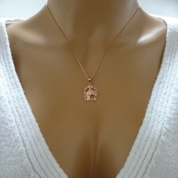 14K Gold Horse Necklace