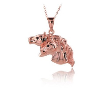 14K Gold Horse Necklace