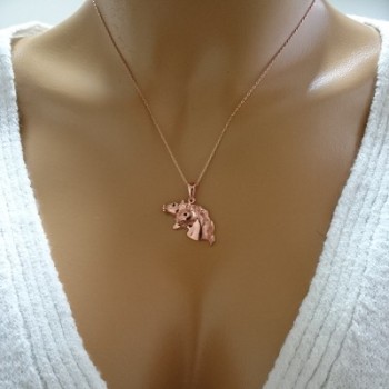 14K Gold Horse Necklace