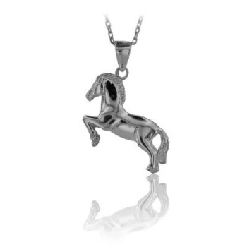 14K Gold Horse Necklace