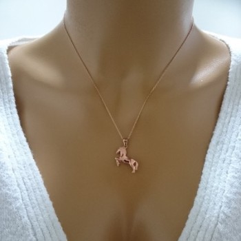 14K Gold Horse Necklace