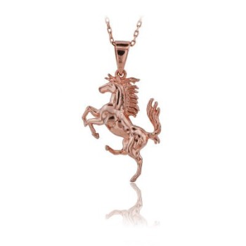 14K Gold Horse Necklace