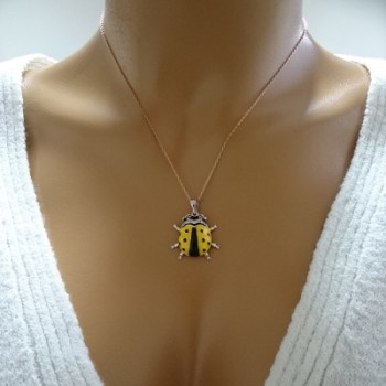 14K Gold Ladybug Necklace