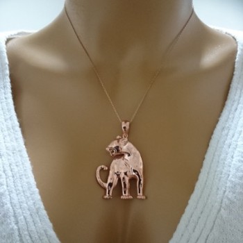 14K Gold Lion Necklace