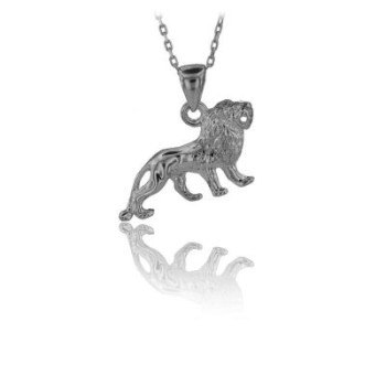 14K Gold Lion Necklace