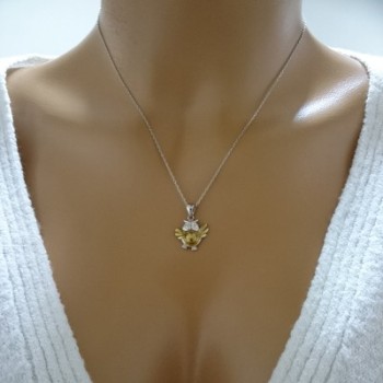 14K Gold Owl Necklace