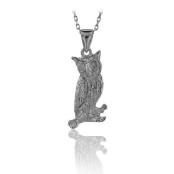 14K Gold Owl Necklace