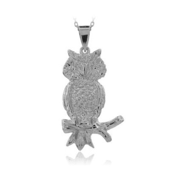 14K Gold Owl Necklace