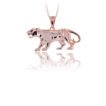 14K Gold Panther Necklace