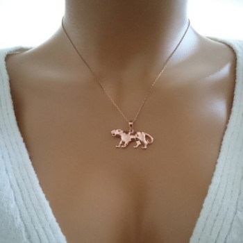 14K Gold Panther Necklace