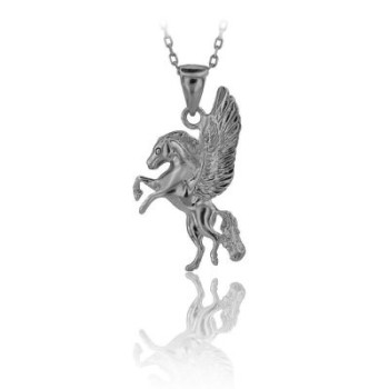 14K Gold Pegasus Horse Necklace