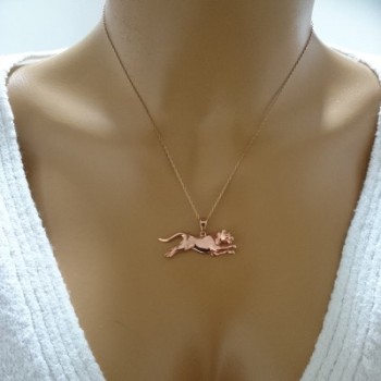 14K Gold Puma Necklace