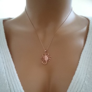 14K Gold Scorpion Necklace