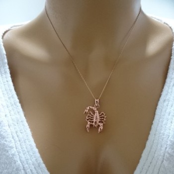 14K Gold Scorpion Necklace