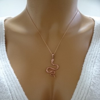 14K Gold Snake Necklace