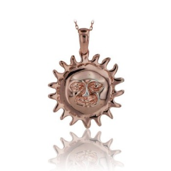 14K Gold Sun Necklace