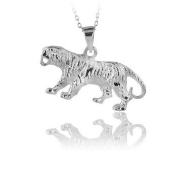 14K Gold Tiger Necklace