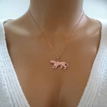 14K Gold Tiger Necklace