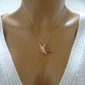 14K Gold Eagle Necklace