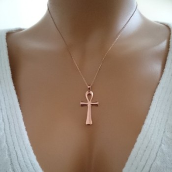 14K Solid Gold Cross Charm Necklace