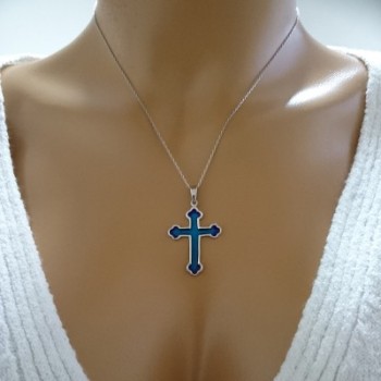 14K Solid Gold Cross Charm Necklace