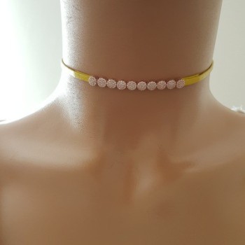 925 K Sterling Silver Choker Necklace