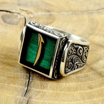 925K Sterling Silver Alif Men Ring