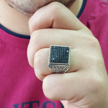 925K Sterling Silver Design Men Ring