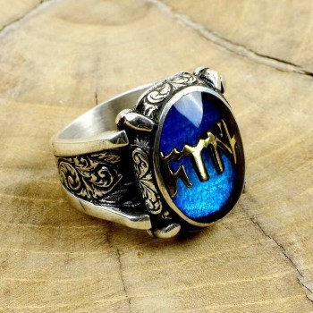 925K Sterling Silver Hun Turk Men Ring