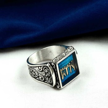 925K Sterling Silver Hun Turk Men Ring