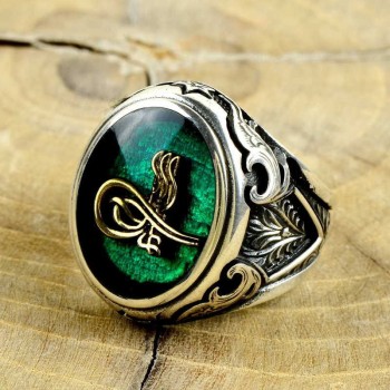 925K Sterling Silver Ottoman Men Ring