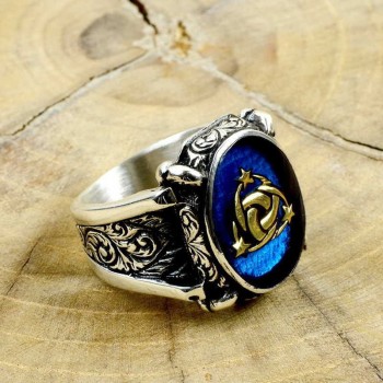 925K Sterling Silver Ottoman Men Ring