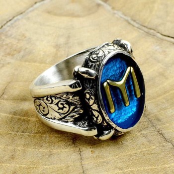 925K Sterling Silver Ottoman Men Ring