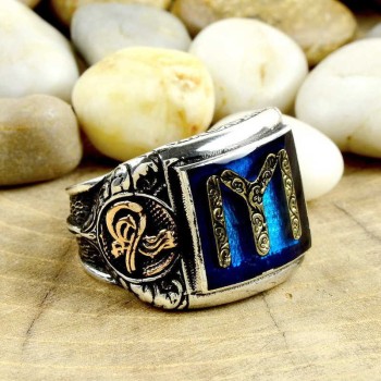 925K Sterling Silver Ottoman Men Ring