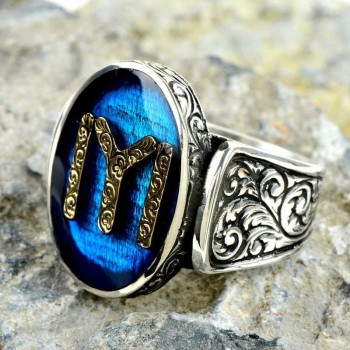 925K Sterling Silver Ottoman Men Ring