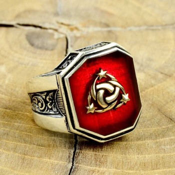 925K Sterling Silver Ottoman Men Ring