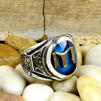 925K Sterling Silver Ottoman Men Ring